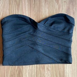 URBAN OUTFITTERS Black Bandeau Size S